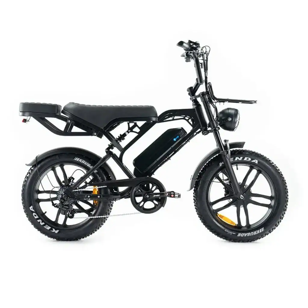 V20-Pro-Zwart-fatbikeskopen_nl-1024x1024.webp Fatbike V20 PRO – E-Fatbike incl. Voorslot + Achterzitje + Voorrek – Zwart - Afbeelding 1
