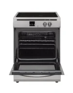 Proff FSIC-60-09-HIX Inductie Fornuis-2 Fasen-Vrijstaand 60 cm – Boosterfunctie – met Heteluchtoven – Digitale Timer – RVS grijs - Afbeelding 2