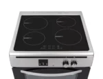 Proff FSIC-60-09-HIX Inductie Fornuis-2 Fasen-Vrijstaand 60 cm – Boosterfunctie – met Heteluchtoven – Digitale Timer – RVS grijs - Afbeelding 3