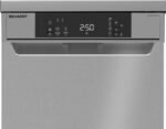 Sharp QWNS1CF49ESEU - vrijstaande vaatwasser - 45cm - Zilver - Afbeelding 2
