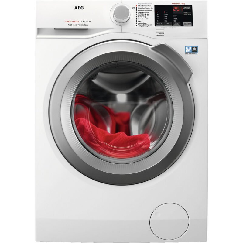 1449567.jpg Aeg L6FBI86S Wasmachine 8 kg 1600 RPM - Afbeelding 1