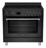 BERTAZZONI AMS95IND61CNE Inductie Fornuis 90CM Mat Zwart
