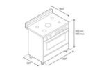 BERTAZZONI AMS95IND61CNE Inductie Fornuis 90CM Mat Zwart - Afbeelding 5
