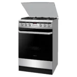 Inventum VFG6034WGRVS - Vrijstaand gasfornuis - Elektrische oven - 4 kookzones - 60 cm - RVS - Afbeelding 2