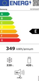 Samsung RS70F65KEF - Amerikaanse Koelkast - Zwart - No Frost - Water dispenser - IJsblokjesautomaat - Afbeelding 11