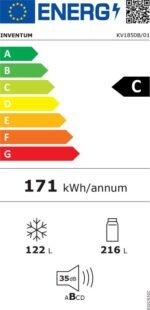 Inventum KV1850B - Koel-vriescombinatie - 185cm hoog - Zwart - Afbeelding 11