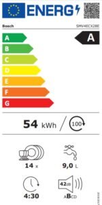 Bosch SMV4ECX28E Inbouwvaatwasser 60cm - Afbeelding 12
