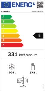 Samsung RS57DG400EB4 Amerikaanse Koelkast -178 cm - 583L - No Frost -Zilver - Afbeelding 7