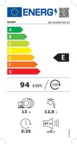 Sharp QWNA1BF47ES Vrijstaande Vaatwasser 60cm - Afbeelding 15