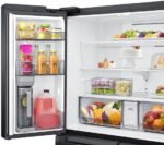 Nieuw met schade !! Samsung French-deur-koelkast met vriesvak, 178 cm, 649 l, AI Energy Mode (SmartThings), Auto Ice Maker, No Frost+, zwart, RF59C701EB1/EG - Afbeelding 4