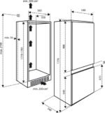 Inventum IKV1782S - Inbouw Koel-vriescombinatie - 178 cm - 242 liter - 2 groentelades - Led-verlichting - Sleepdeur - Wit - Afbeelding 5