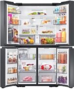 Nieuw met schade !! Samsung French-deur-koelkast met vriesvak, 178 cm, 649 l, AI Energy Mode (SmartThings), Auto Ice Maker, No Frost+, zwart, RF59C701EB1/EG - Afbeelding 3