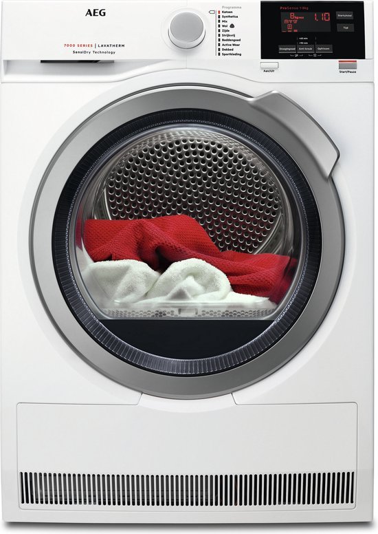 550x776-3.jpg AEG T7DB83GS Warmtepompdroger Vrijstaand Voorbelading 8 kg A+ Wit - Afbeelding 1