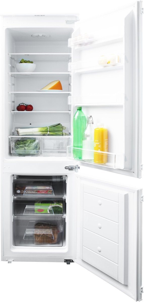 571x1200-1.jpg Inventum IKV1782S - Inbouw Koel-vriescombinatie - 178 cm - 242 liter - 2 groentelades - Led-verlichting - Sleepdeur - Wit - Afbeelding 1