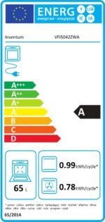 Inventum VFI6042WIT - Vrijstaand inductie fornuis - Elektrische oven - 4 kookzones  60cm- 65 liter - wit - Afbeelding 2