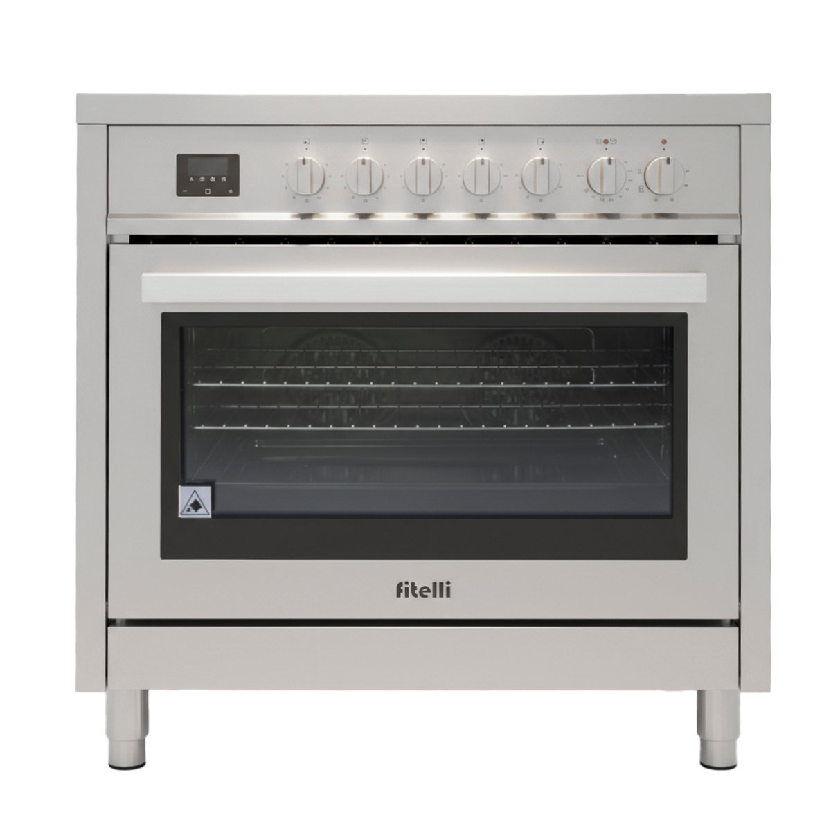 747b33fc-1176-451b-a1d5-f5a0b38b9d33.jpg Luxe Fitelli FI9002RVS inductie fornuis RVS 90CM - Afbeelding 1