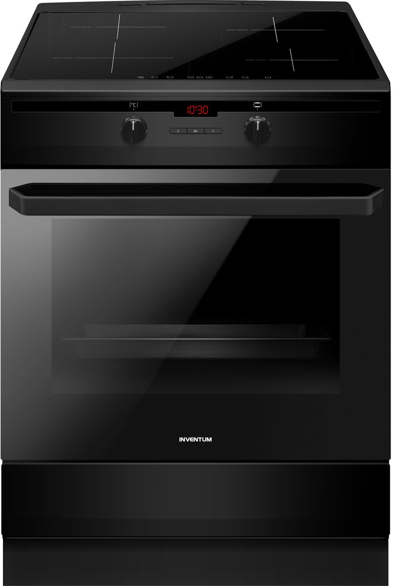 805x1200.jpg Inventum VFI6042ZWA - Vrijstaand inductie fornuis - Elektrische oven - 4 kookzones 60cm- 65 liter - zwart - Afbeelding 1