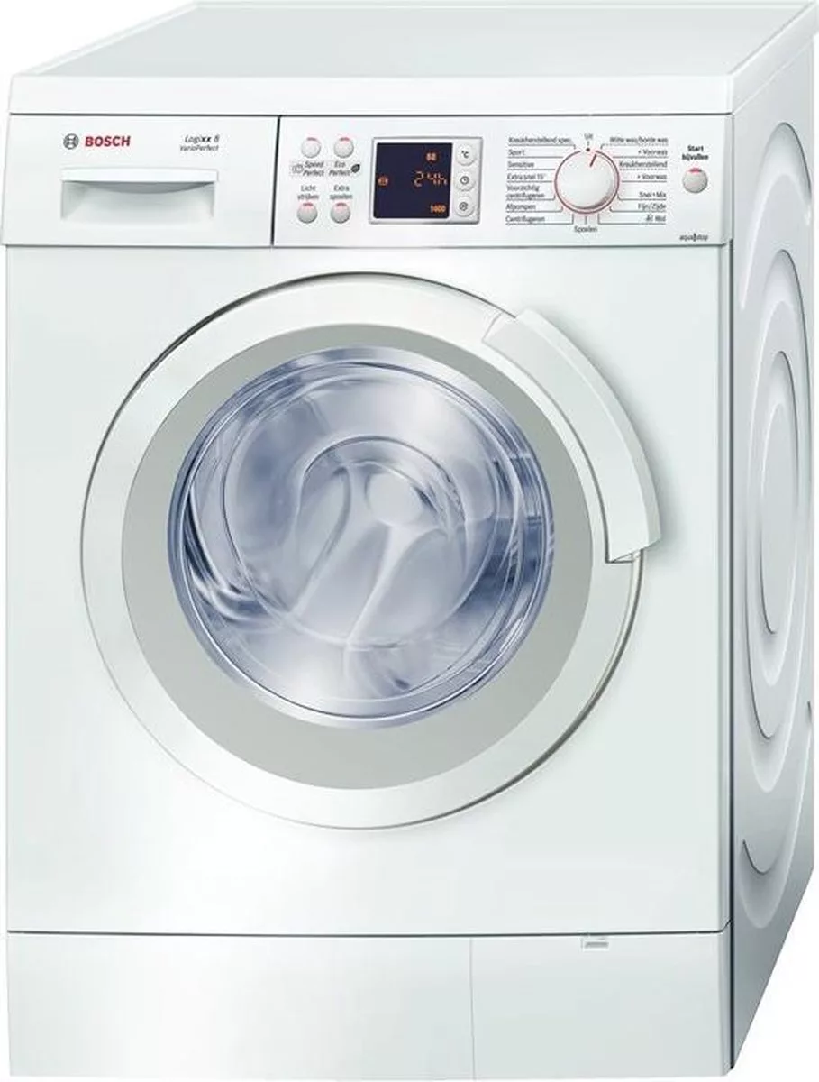 859x1200-1-jpg.webp Bosch WAS284A1NL wasmachine Vrijstaand Voorbelading Wit 8 kg 1400 RPM - Afbeelding 1