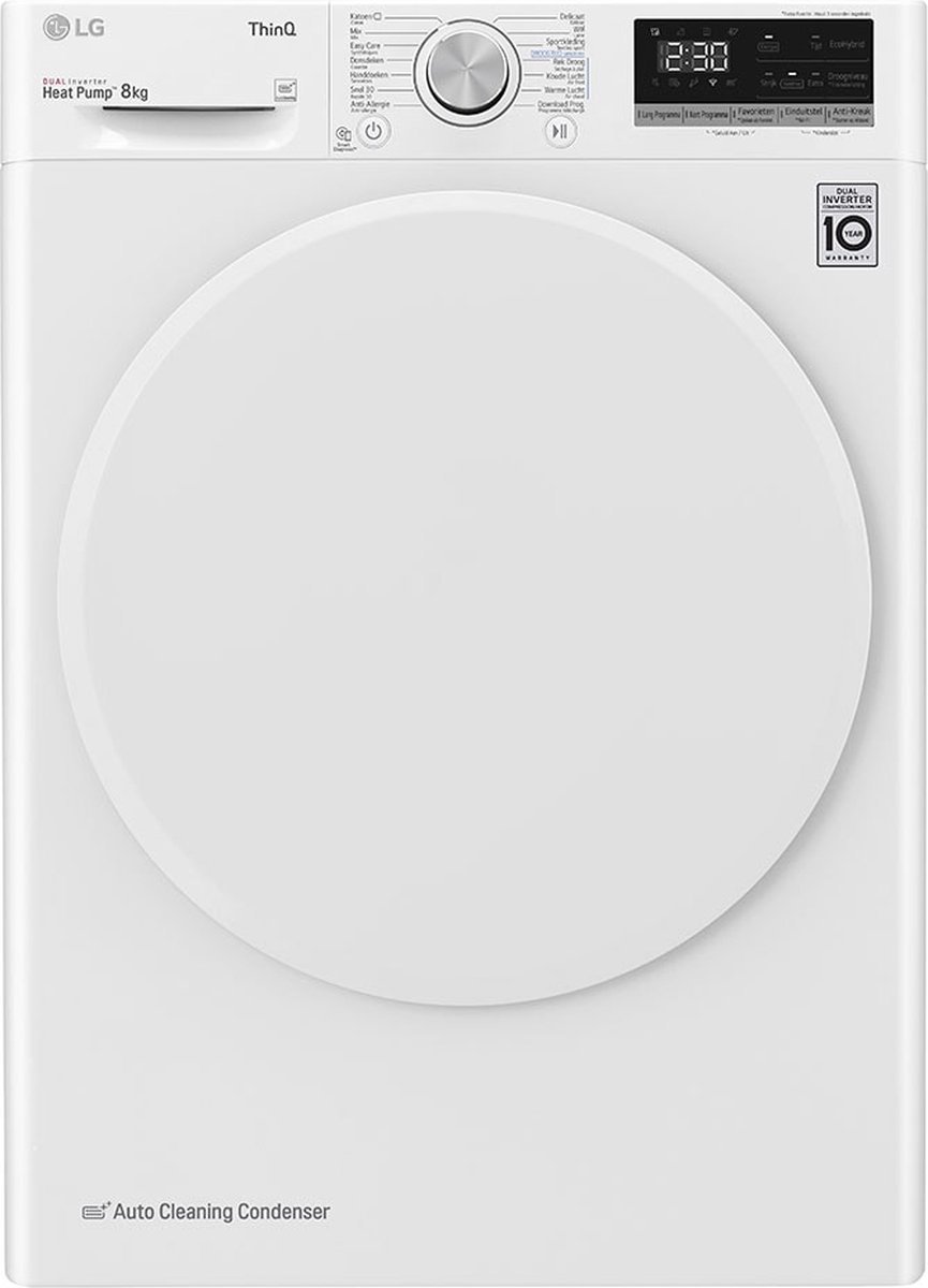 865x1200.jpg LG | RH80V5AV0N - Warmtepomdroger - 8 kg - Afbeelding 1