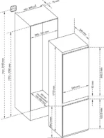 Fitelli KV259INB1 inbouw koel-vriescombinatie nishoogte ± 178 cm - Afbeelding 14