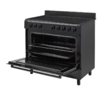 Nieuw!! Proff FSVC-9060BL keramisch vrijstaand fornuis Zwart 90CM breed met heteluchtoven 2 Fasen - Afbeelding 3