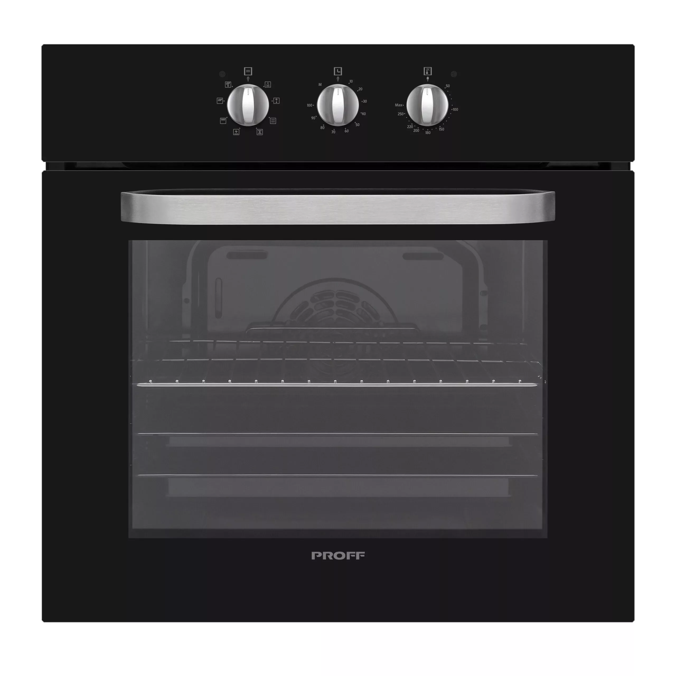 BIO-6008-GEMT-scaled-1-jpg-webp.webp Proff inbouw oven BIO 6008-GEMT met heteluchtfunctie 65 liter inhoud Zwart - Afbeelding 1