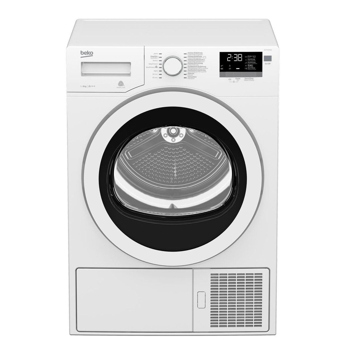 C1326A128BEDB796051689329063664162B9A37A.jpg BEKO DH 7533 RXW 7 kg - warmtepompdroger - Afbeelding 1