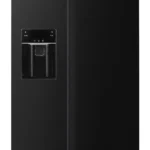 Fitelli KV520IZW Amerikaanse koelkast zwart rvs 90 cm breed met ijs en waterdispenser