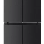 Fitelli KV421BL Amerikaanse koelkast zwart RVS 4 deurs 421liter