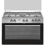 Fitelli FG9001RVS RVS gasfornuis 90cm Met Hetelucht oven