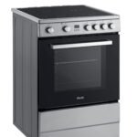 Fitelli FK6002RVS keramisch Fornuis 60CM met heteluchtoven- Grijs- 2 of 3 fase