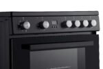 Fitelli FK6002ZW Keramisch Vrijstaand Fornuis Zwart 60CM Breed met Heteluchtoven 2 Fasen - Afbeelding 2