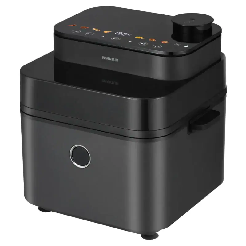 GF730HLDB.webp Inventum GF730HLD Airfryer - Inhoud 7,3 liter - Zwart/Grijs - Afbeelding 1