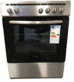 Proff FSVC-6060X-EC keramisch vrijstaand fornuis Grijs 60CM breed 2 Fasen - Afbeelding 2