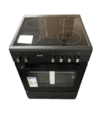 Nieuw!! Fitelli FK6001MATZW keramisch Vrijstaand fornuis Mat Zwart 60CM BREED