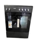 Nieuw!! Fitelli FK6001MATZW keramisch Vrijstaand fornuis Mat Zwart 60CM BREED - Afbeelding 2