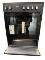 Nieuw!! Fitelli FK6001MATZW keramisch Vrijstaand fornuis Mat Zwart 60CM BREED - Afbeelding 4
