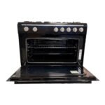 Showmodel!! Proff FSGE-9060-BL Zwart gasfornuis 90cm Met Hetelucht oven - Afbeelding 3