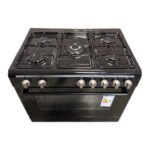 Showmodel!! Proff FSGE-9060-BL Zwart gasfornuis 90cm Met Hetelucht oven - Afbeelding 2