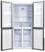 Nieuw!! luxe Fitelli KV427GLWIT01, 4 deurs , Amerikaanse koelkast , wit, glazen voorkant , 83cm breed, no-frost - Afbeelding 2