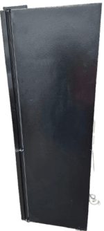 B-keus!! Luxe Fitelli KV314GLZW02 Koelvriescombinatie-Glazen voorkant -No-frost-185cm hoog-60cm breed-kleur zwart (kopie) - Afbeelding 3