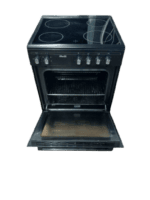 Fitelli FK6001ZW keramisch Vrijstaand fornuis Zwart 60CM BREED met heteluchtoven - Afbeelding 3