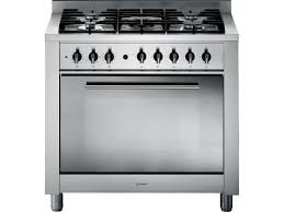 indesit Indesit KP9F91S gasfornuis 90cm, zilver - Afbeelding 1