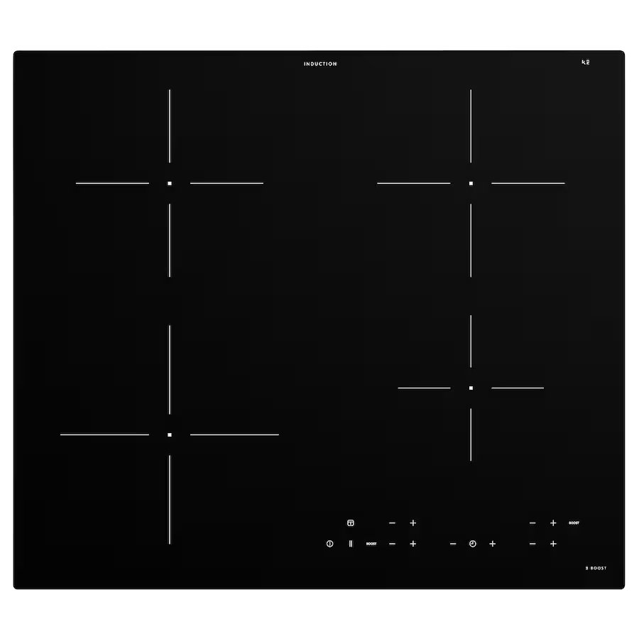 matmassig-inductiekookplaat-ikea-300-zwart__0854606_pe780691_s5.jpg Nieuw!! MATMÄSSIG Inductiekookplaat, inbouwIKEA 300 zwart, 59 cm - Afbeelding 1