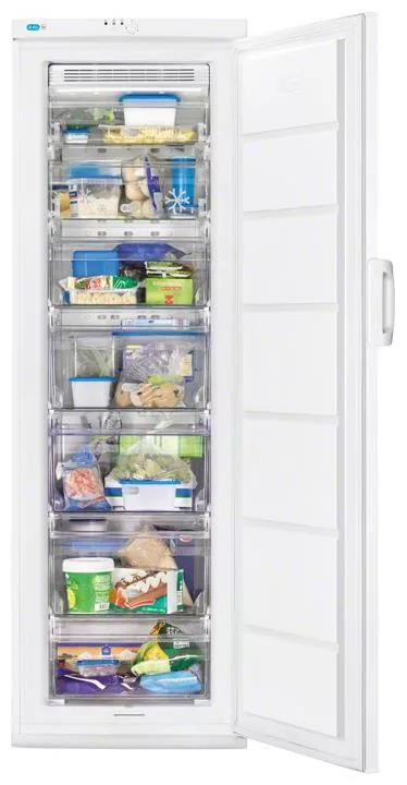 photo_01_zfu25200wa-jpg.webp ZANUSSI ZFU25200WA Vrieskast Vriezer vrijstaand 185cm wit, 227L, NoFrost, Energie A+ - Afbeelding 1