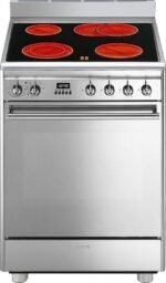 SMEG CX68CM8 Vrijstaand Keramisch Fornuis met Elektrische Oven RVS