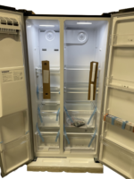 Fitelli KV520IZW Amerikaanse koelkast zwart rvs 90 cm breed met ijs en waterdispenser - Afbeelding 6