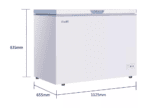 Fitelli VK300W03 - Vrieskist - Inhoud 300 liter - Wit - Vrijstaand - 112.5 cm Breed - Afbeelding 2