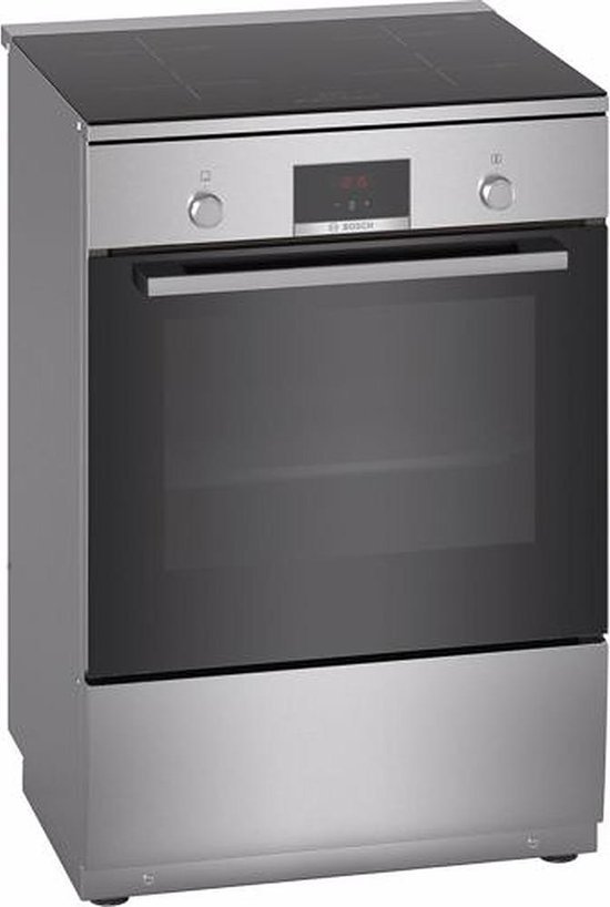 550x818 Bosch HLN39A050U - Serie 4 - Fornuis - Vrijstaande Inductieformuis - 3D Hetelucht: gelijkmatige luchtverdeling - RVS - Afbeelding 1