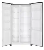 Fitelli KV436BL1 Amerikaanse koelkast donker zwart 90cm breed - Afbeelding 2
